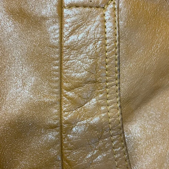Vintage Sears The Leather Shop Tan Leather Jacket